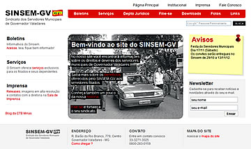 ir para o site do SINSEM-GV